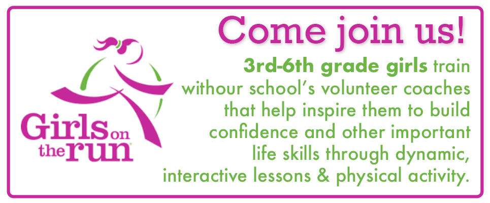 Join Us, 3rd-5th Grade Girls on the Run